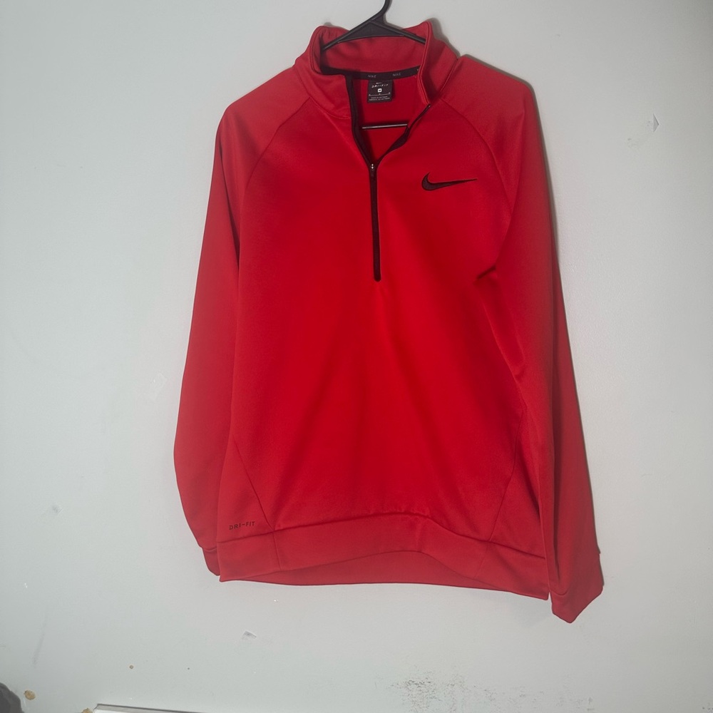 Nike Red Half-Zip Sweatshirt